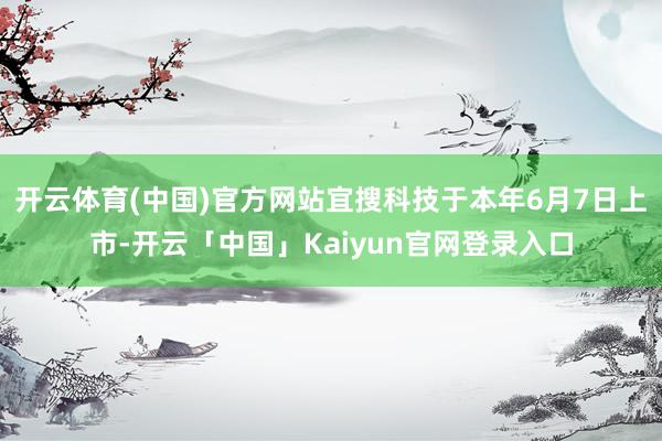 开云体育(中国)官方网站宜搜科技于本年6月7日上市-开云「中国」Kaiyun官网登录入口