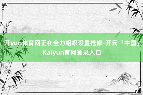 开yun体育网正在全力组织设置抢修-开云「中国」Kaiyun官网登录入口